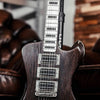 Aluminum Guitar Neck by Baguley - Polished Finish, Black Block Inlays, on Guitar