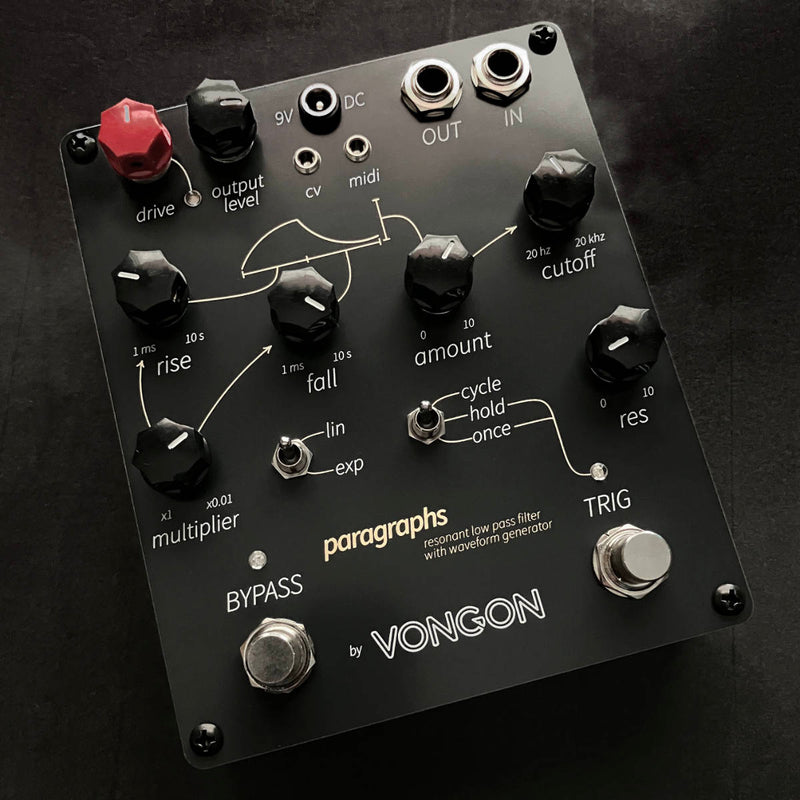 Vongon Paragraphs - Low-pass Filter & Waveform Generator Pedal