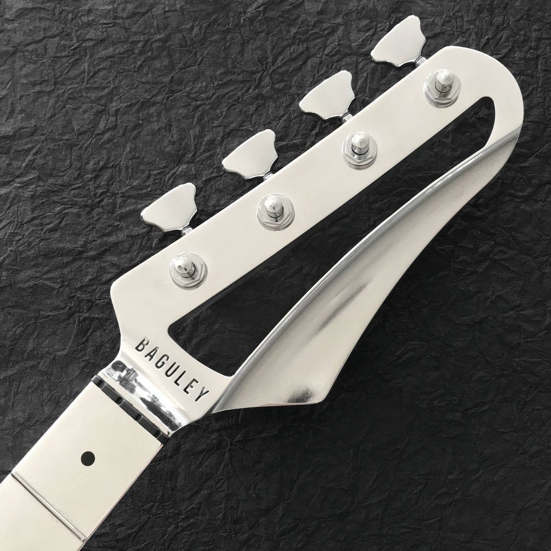 Aluminum Bass Guitar Neck by Baguley - Polished Finish | Cool