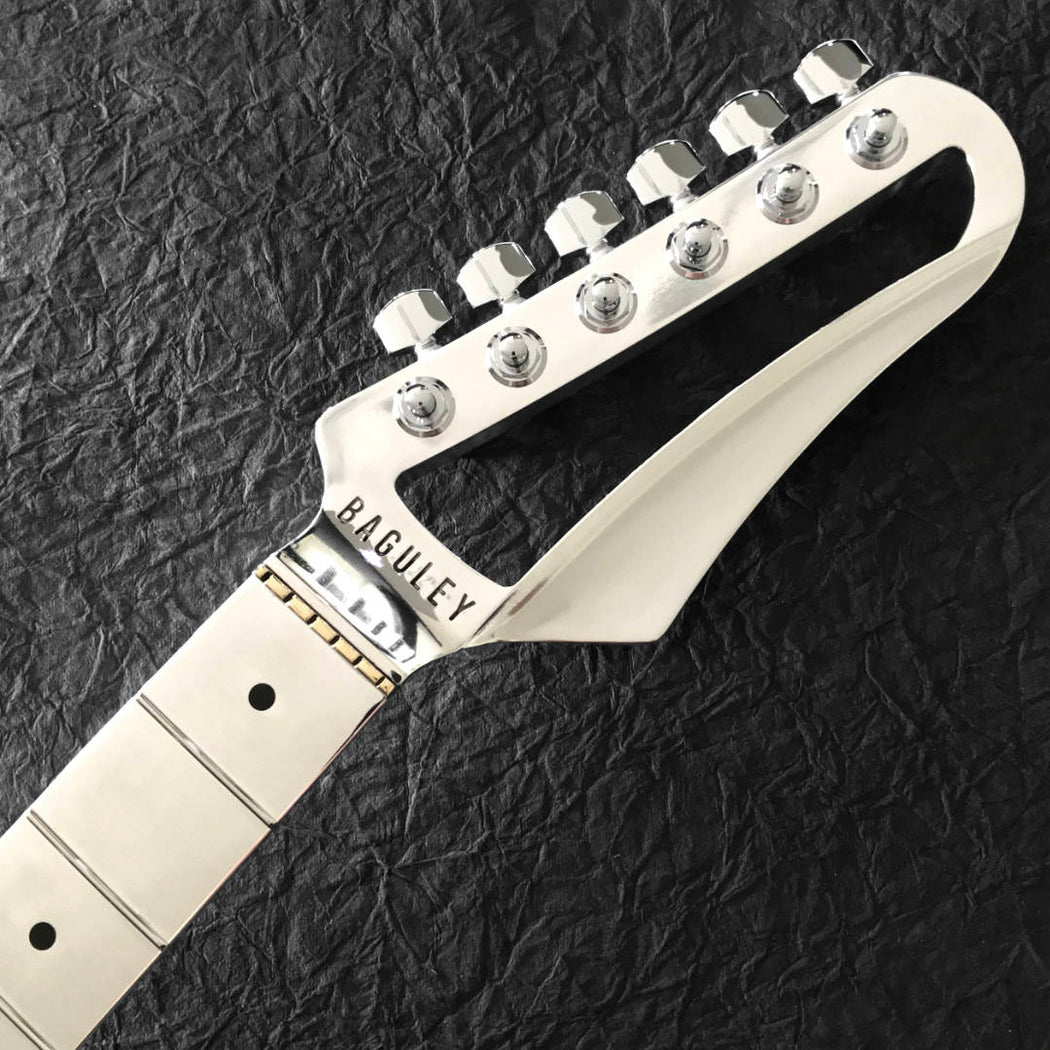 Aluminum Bass Guitar Neck by Baguley - Polished Finish